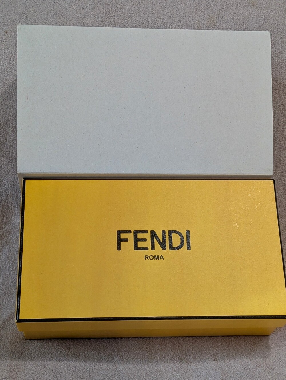 Fendi Roma Sunglasses Product Box - Yellow - Luxury Designer *BOX ONLY*